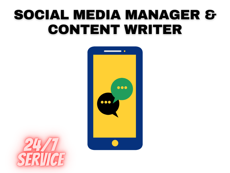 I may be Your Social Media manager And the content writer 
