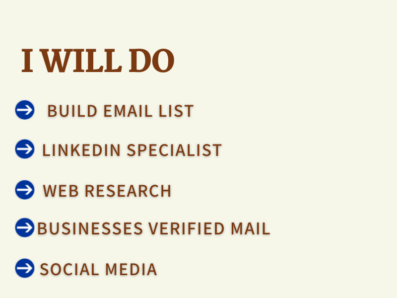 I Will Do Lead Generation Email List From LinkedIn And Data Entry