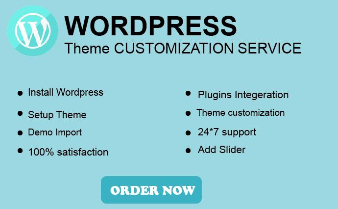 I will install WordPress setup theme and do customize with elementor