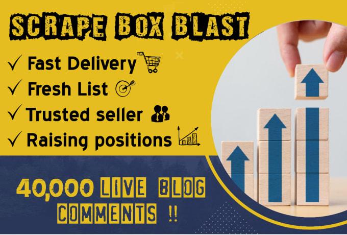 Scrapebox blast of 40,000 comments