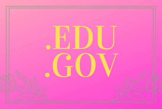 Create 20 edu gov & 20 dofollow high pr backlinks