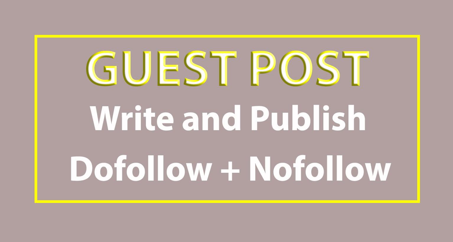 I will write and publish 40 guest post with Hight DA PA