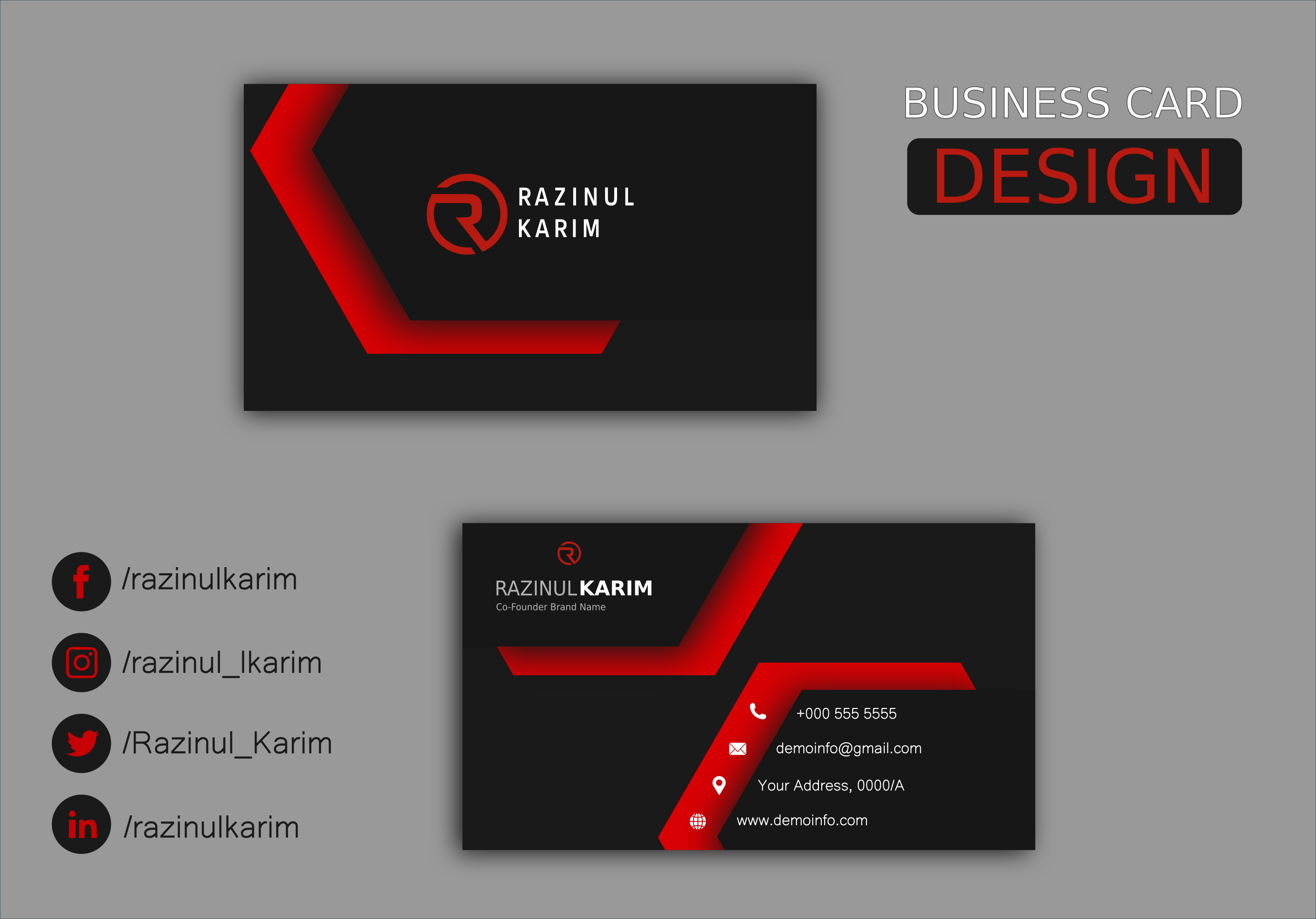 Professional Unique Premium Business Card within 12 hours