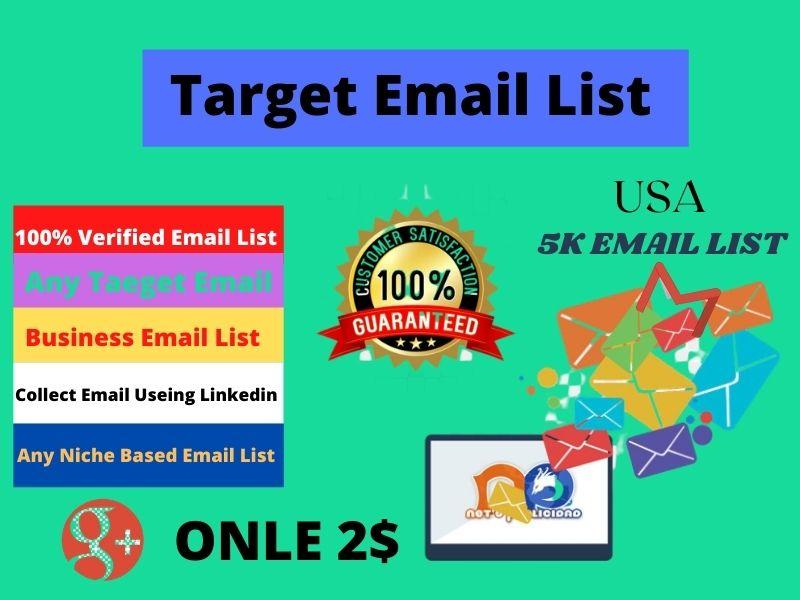  I will sell 5,000 emails if you need to message