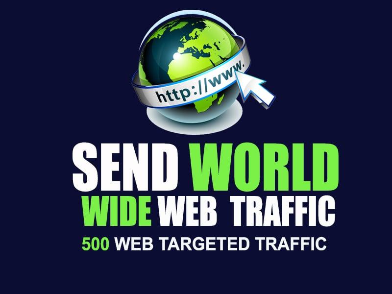 I will provide 500 world wide web traffic 