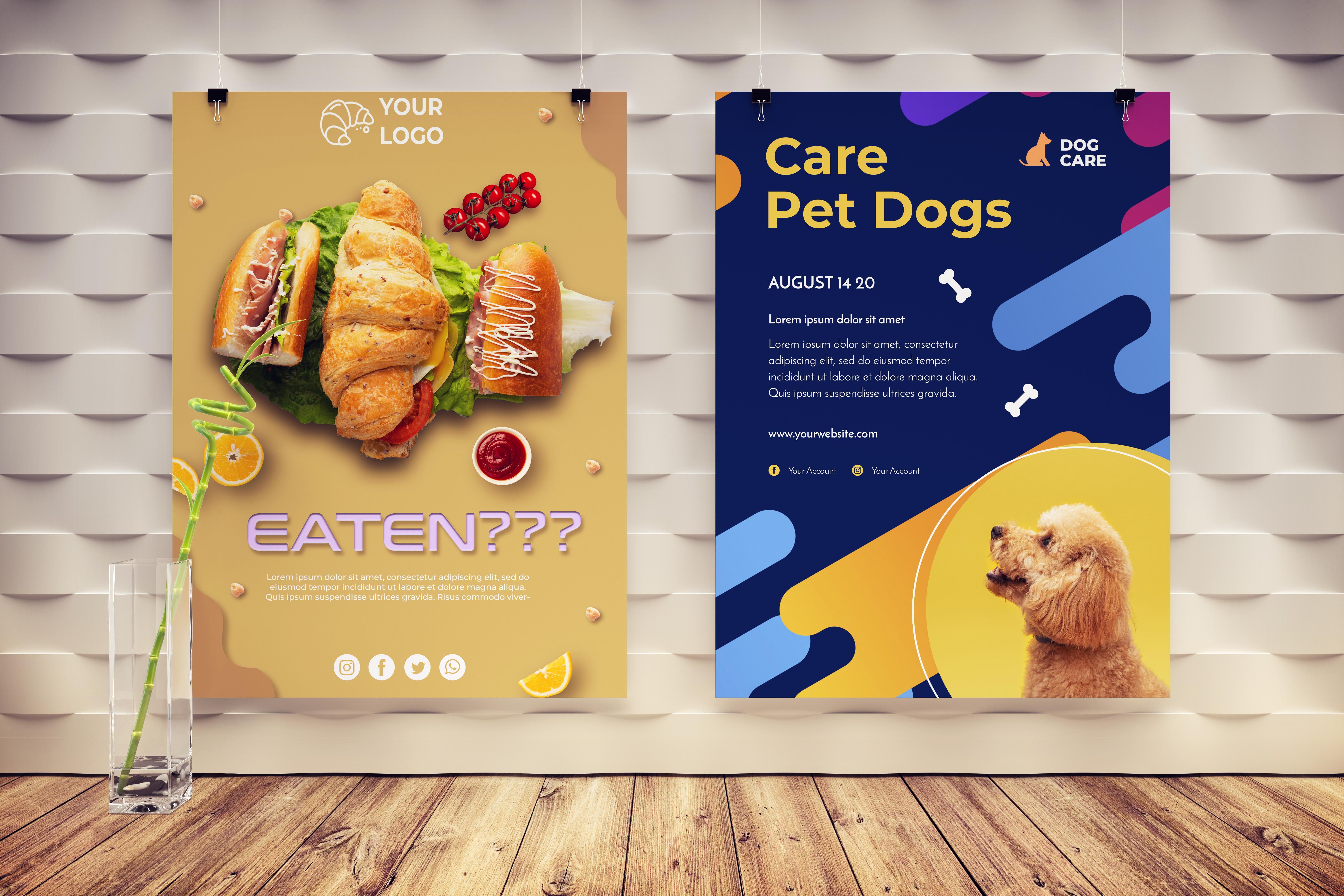 I will design poster, flyer and advertising billboard