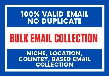 I Will Provide 6K Niche Targeted Valid Bulk Email List