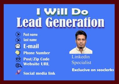 I Will Do 50 B2B Lead Generation, Data Entry, email collection 