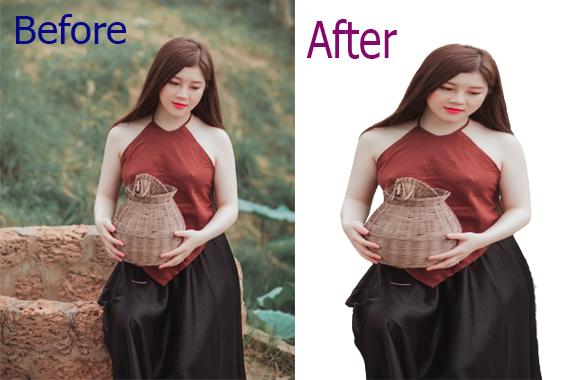 I will do cut out images background removal 