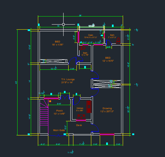 I will redraw floor plans from pdf sketch to autocad