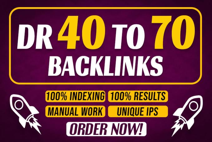 I will build 200 high quality high Dr 40 to 70 Seo dofollow contextual backlinks