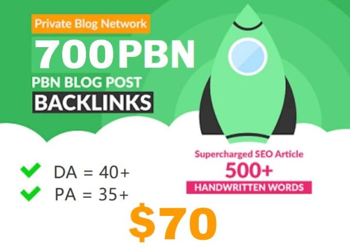 Get Extream 700+ PBN Backlink in your site hompage with HIGH DA/PA/TF/CF with uncommon site 