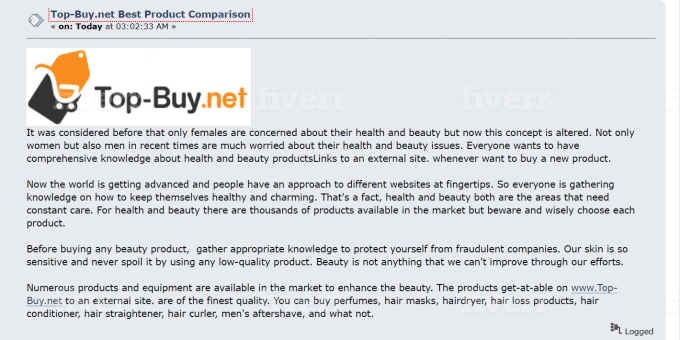 I will do high da 50 plus forum posting backlinks