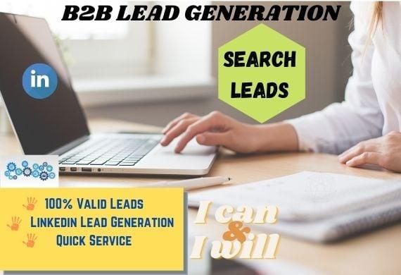 I will provide b2b lead generation and collect prospect linkedin leads