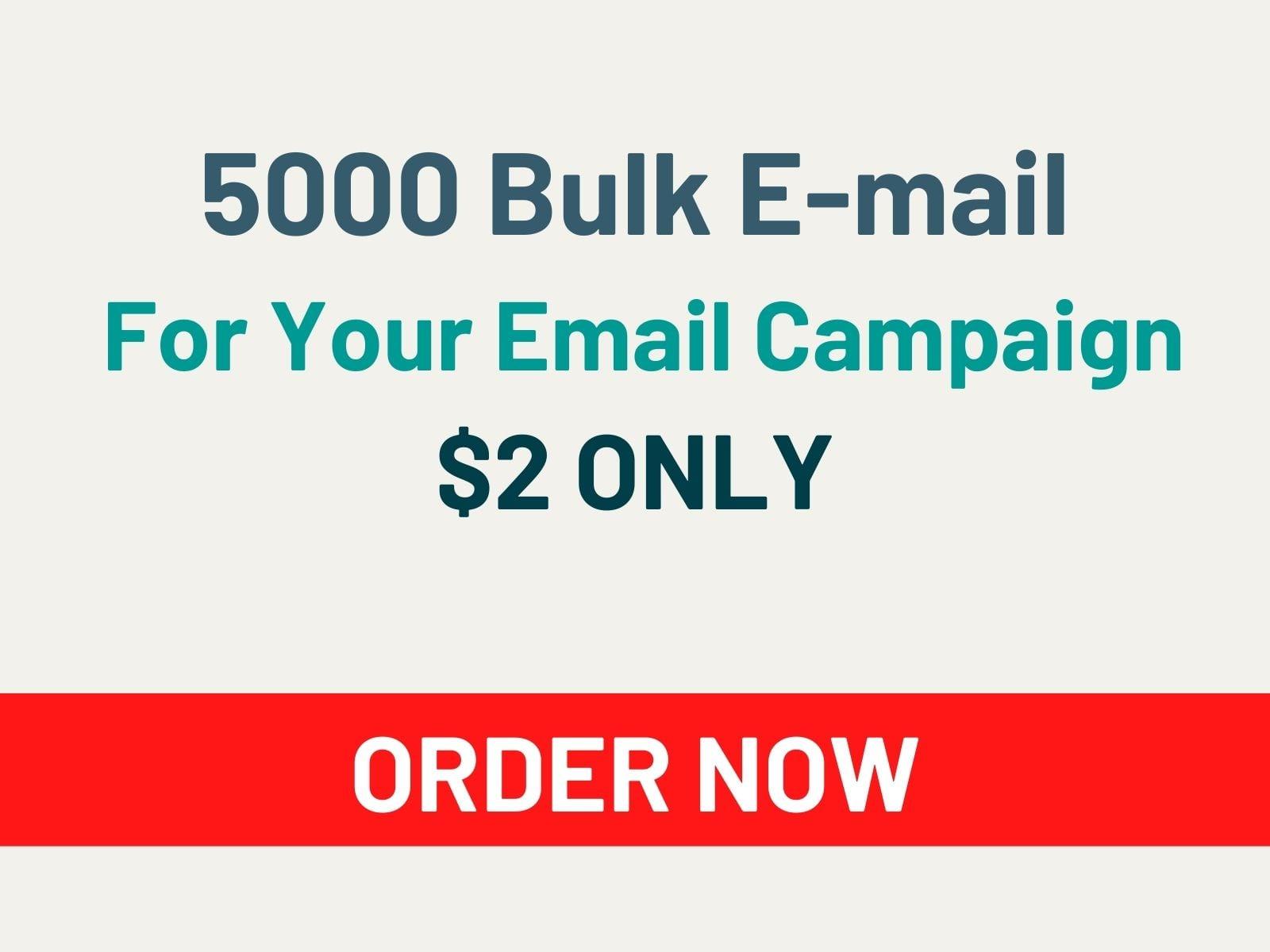 I Will Collect 5000 VERIFIED Bulk Email For You