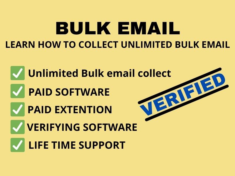I Will Tech You How To Collect Unlimited Bulk Email