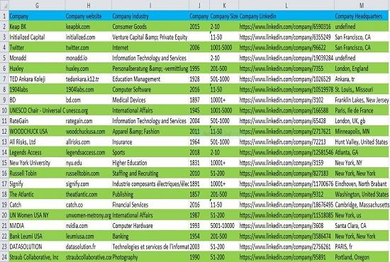 I will do 100 B2B Lead Generation with valid emails.