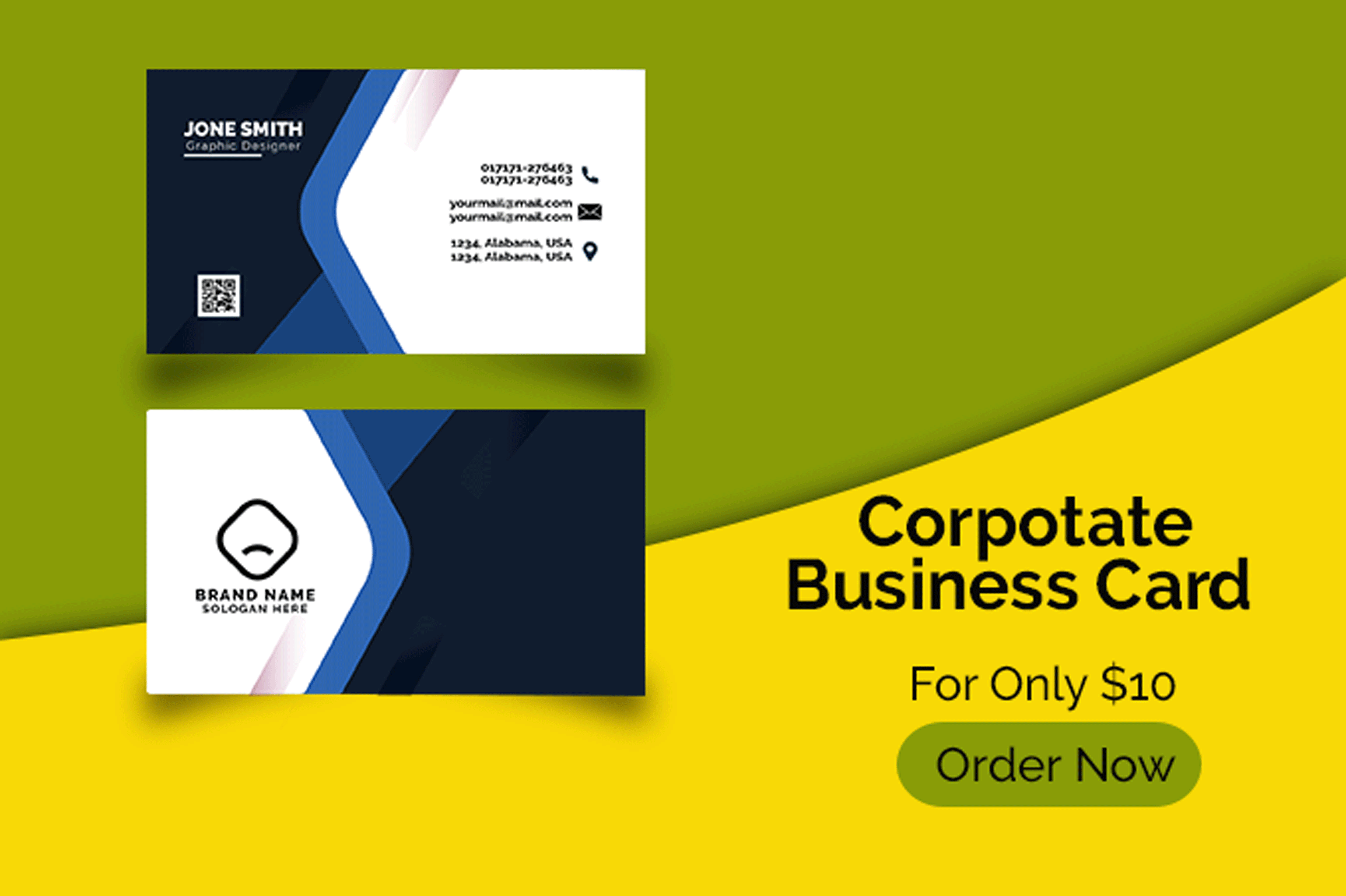 I will design professional business card, id card and stationery
