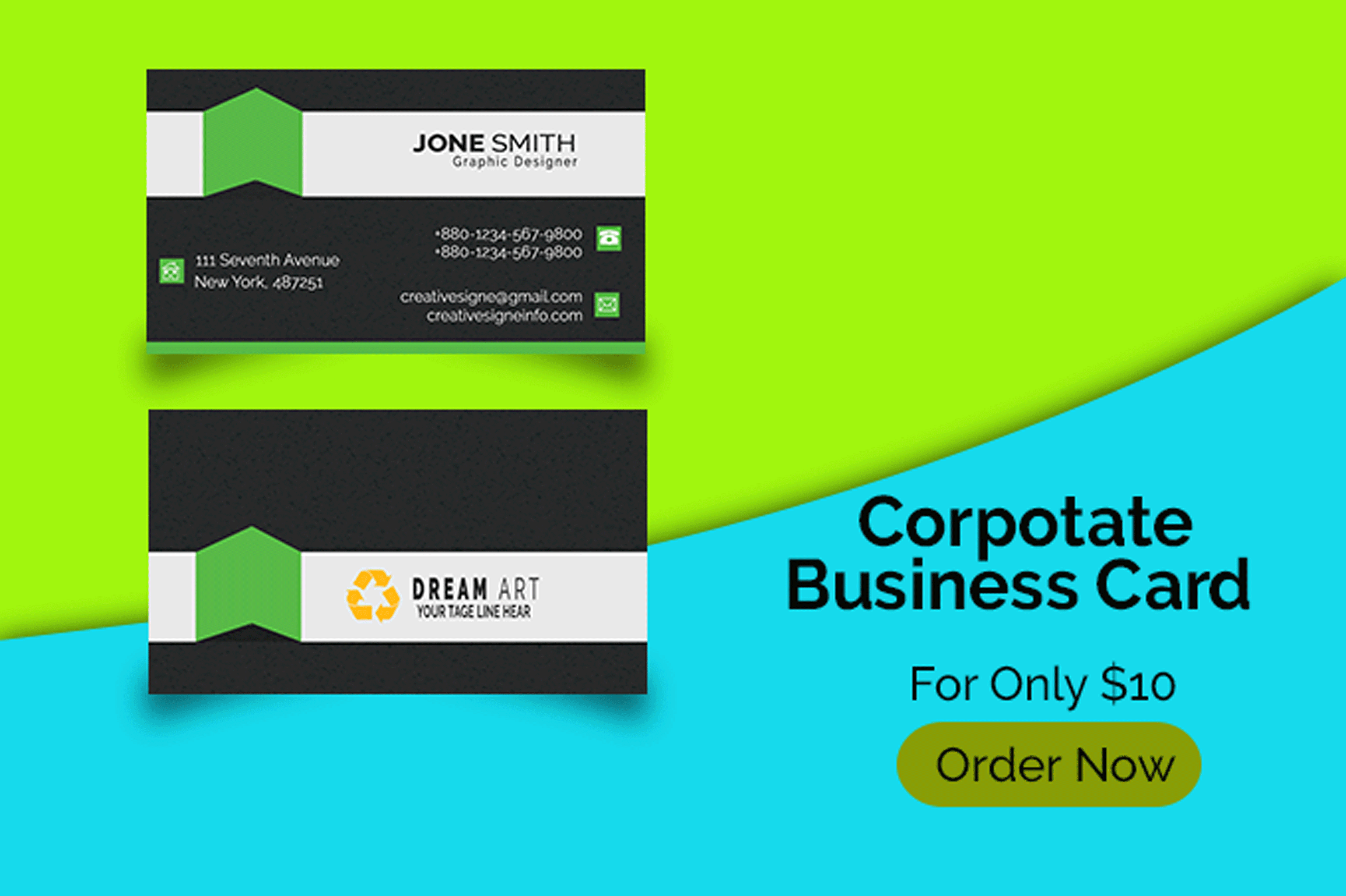I will design professional business card, id card and stationery