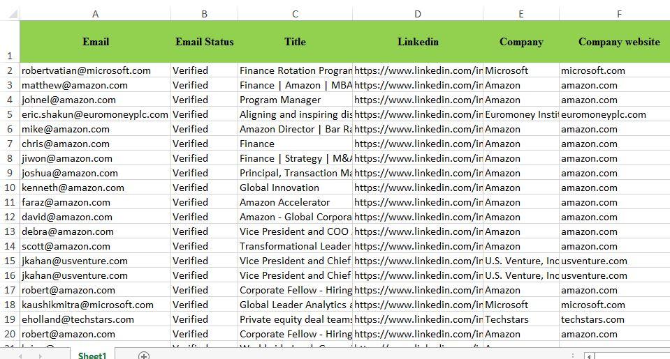 100 percent verified and Accurate Lead Generation Service ( 30 leads in per order)