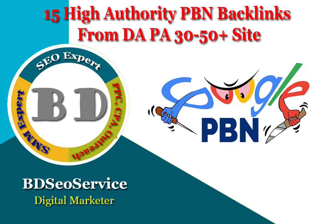 15 High Authority PBN Backlinks From DA PA 30-50+ Site