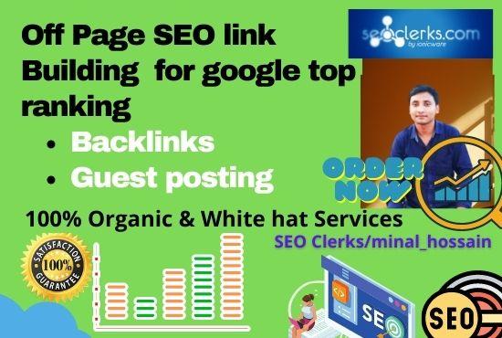  I will do SEO backlink building with guest post