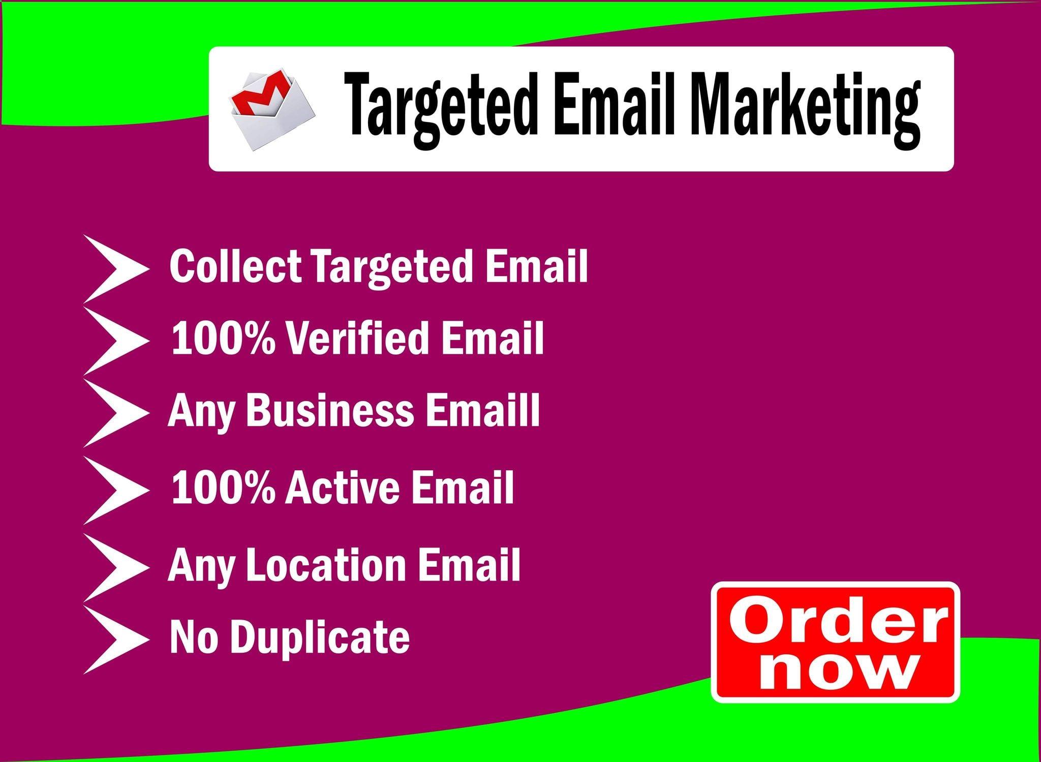 Grab targeted consumer email list from USA to promote your business by email campaign