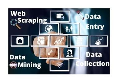 I will do web scraping, data mining, as per your niche