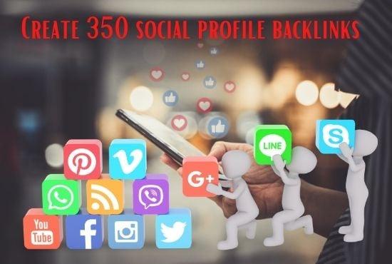 I will create 40 social profile Back links 