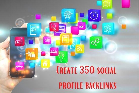 I will create 40 social profile Back links 