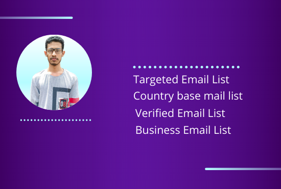 I will give you 1000 verified email collection