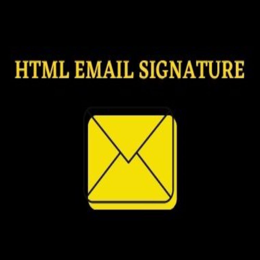 i will create a professional email signature for you in html