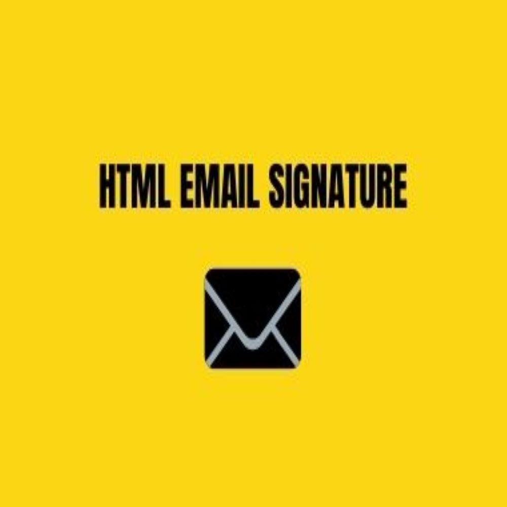 i will create a professional email signature for you in html