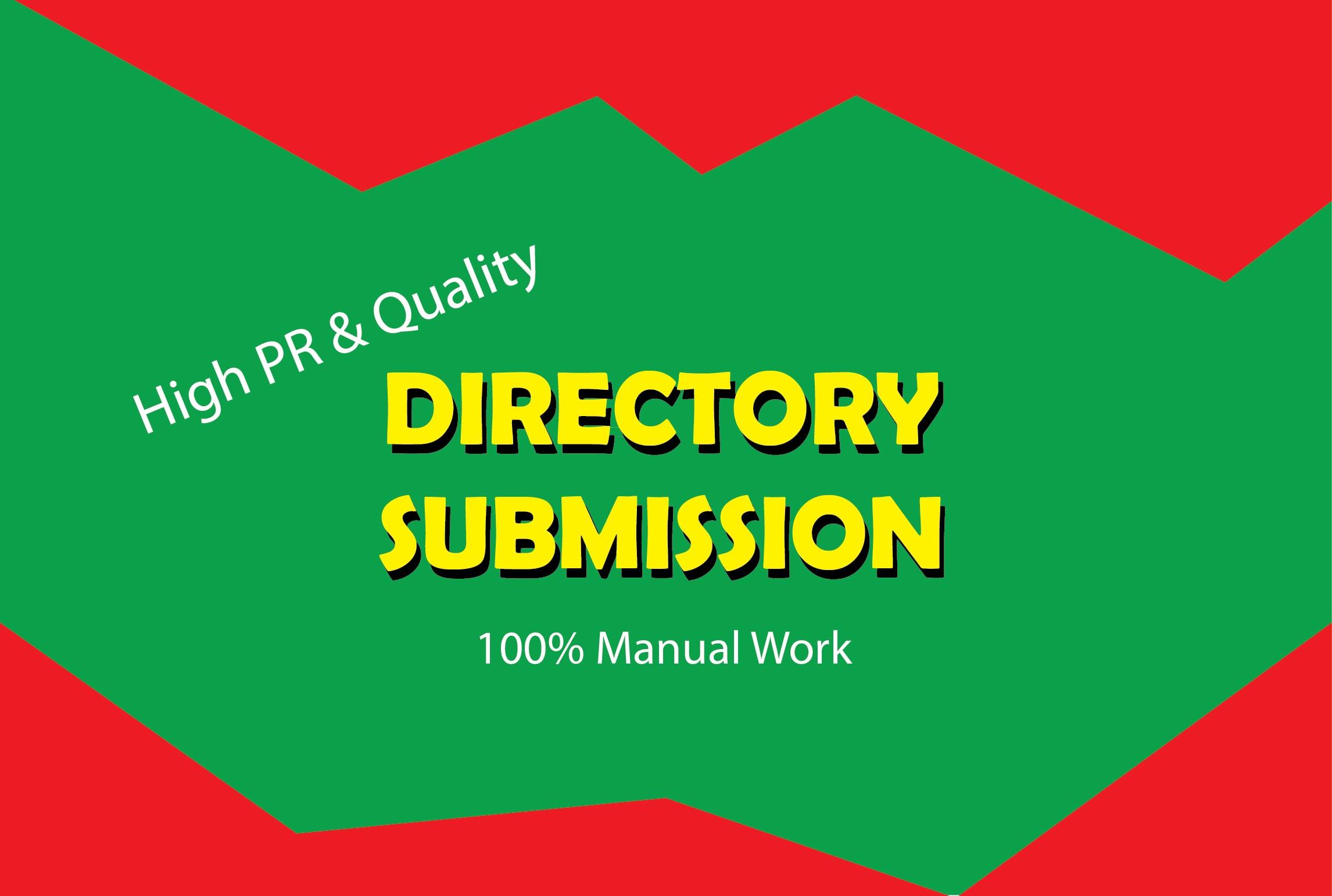 I will manually add your website details in 50 directory bucklinks