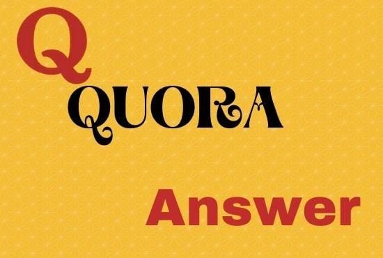 Promote your website 3 High quality Quora Answer with your targeted traffic