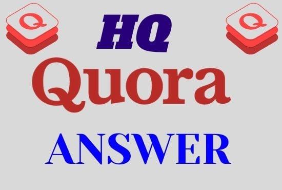I will Promote your website 20 High quality Quora Answer with your targeted traffic