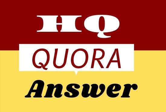 Promote your website 3 High quality Quora Answer with your targeted traffic