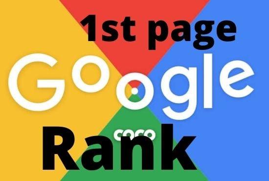 I will give complete 1st page ranking on google 