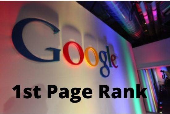 I will give complete 1st page ranking on google 