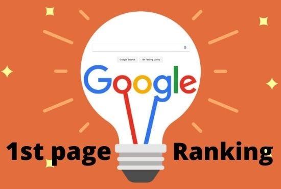 I will give Guaranteed Google 1st page Ranking with best linkbuilding