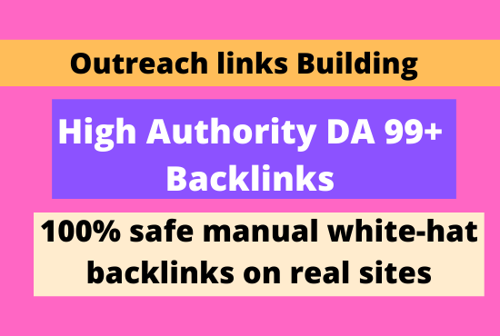 I will 100 build high quality dofollow seo manual link building service
