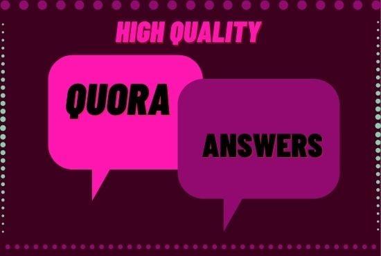 Keyword Related 20 High Quality Quora Answer with URL 