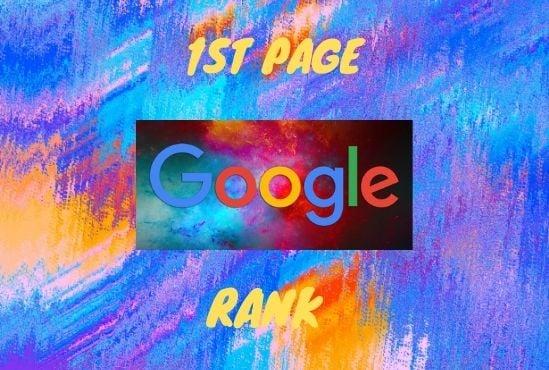  I will do Rank Your Website on Google 1st Page