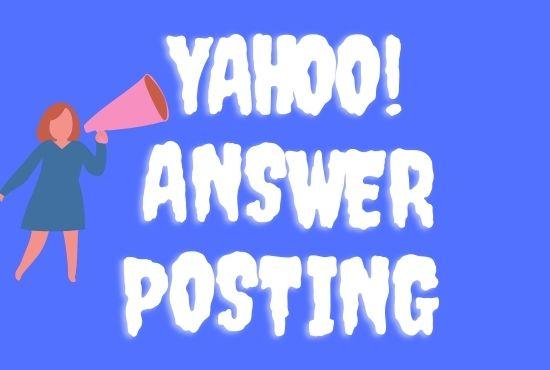 I will promote your website in 10 Yahoo Answers with Clickable link and organic traffic