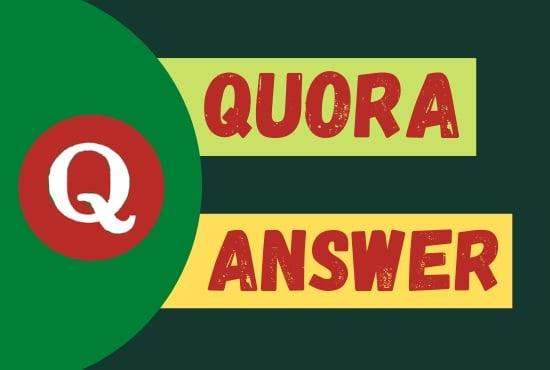 I Will Provide You 20 High Quality Quora Answer