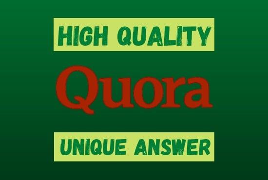 Increase Your Website with 10 High Quality Quora Answer 