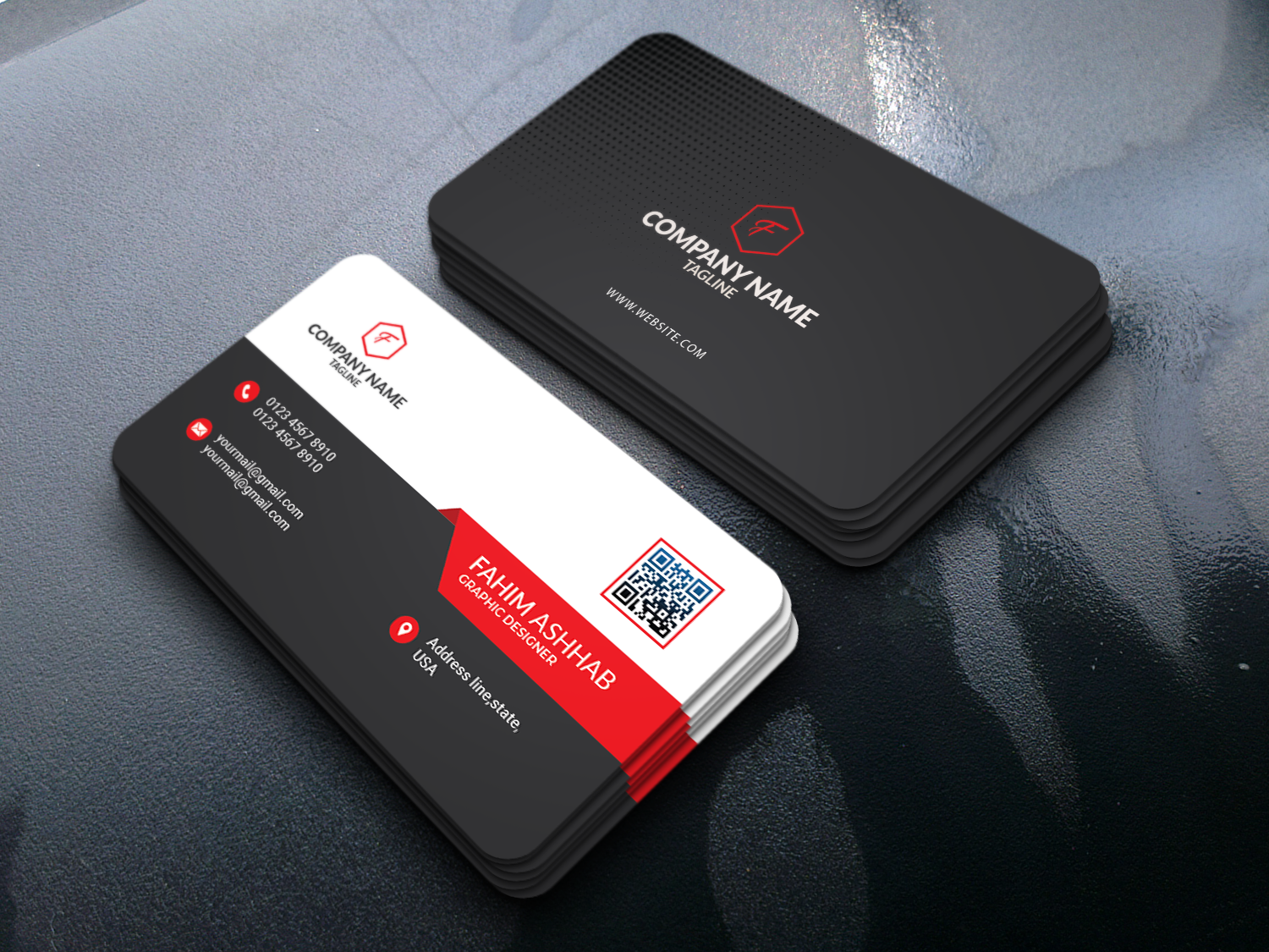 I will do double sided modern business card design in 24 hour