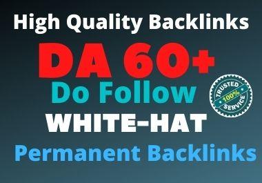 I will build high quality do follow SEO backlinks for google top ranking