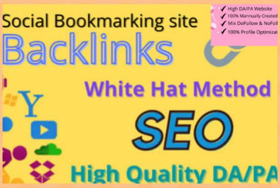 I will give you 50 social Bookmark Back-link