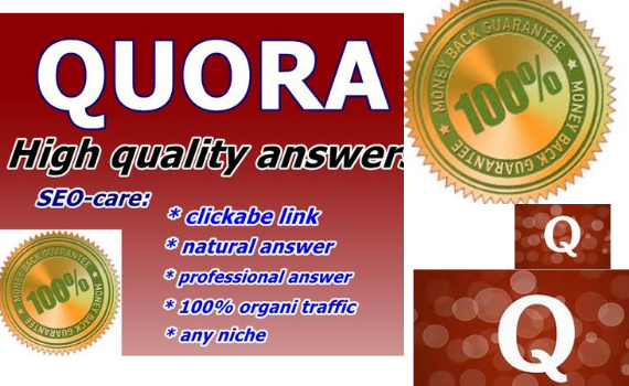 provide Guranteed targeted Traffic with 10 Quora answers. 